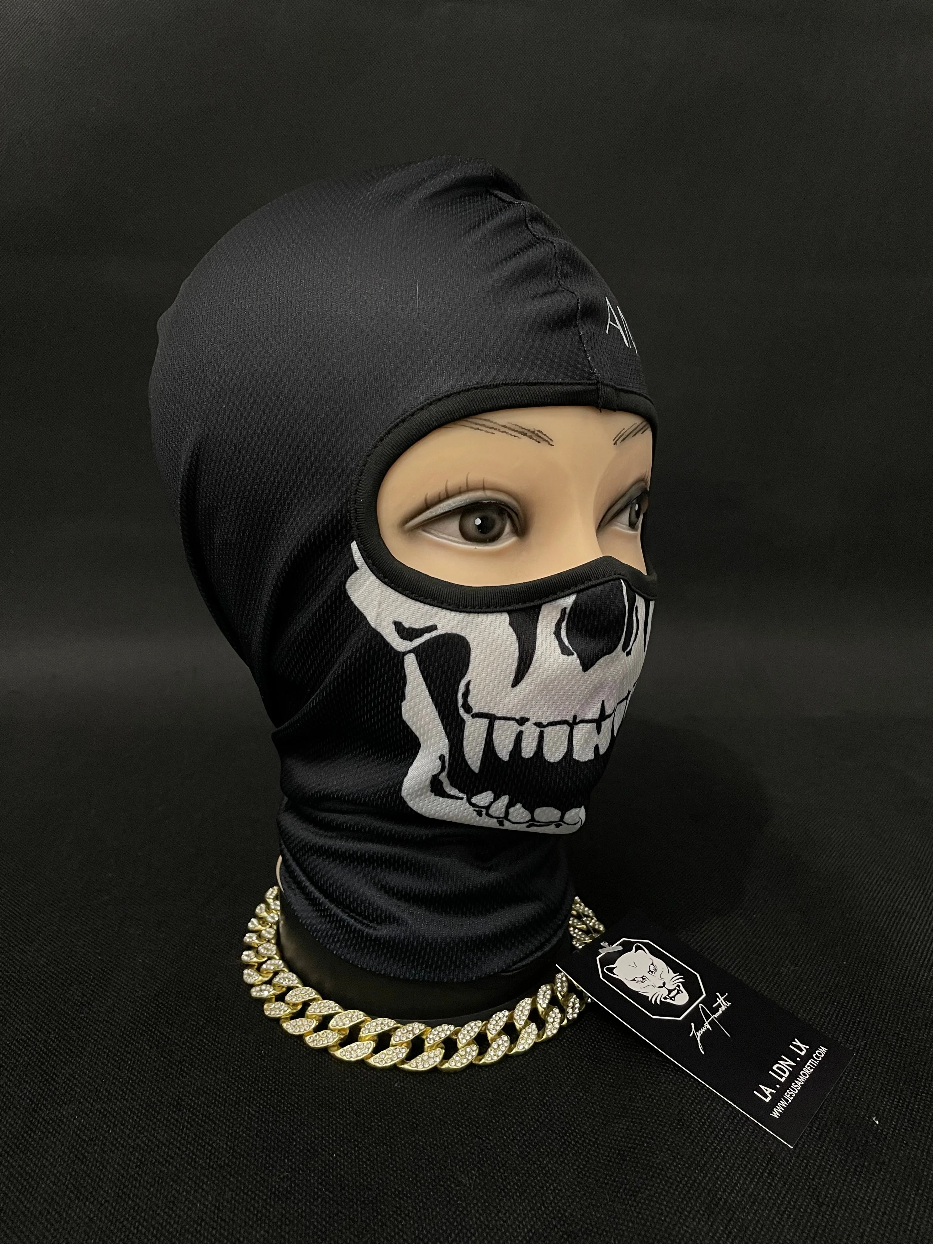 Balaclava Amoretti Skull Preta