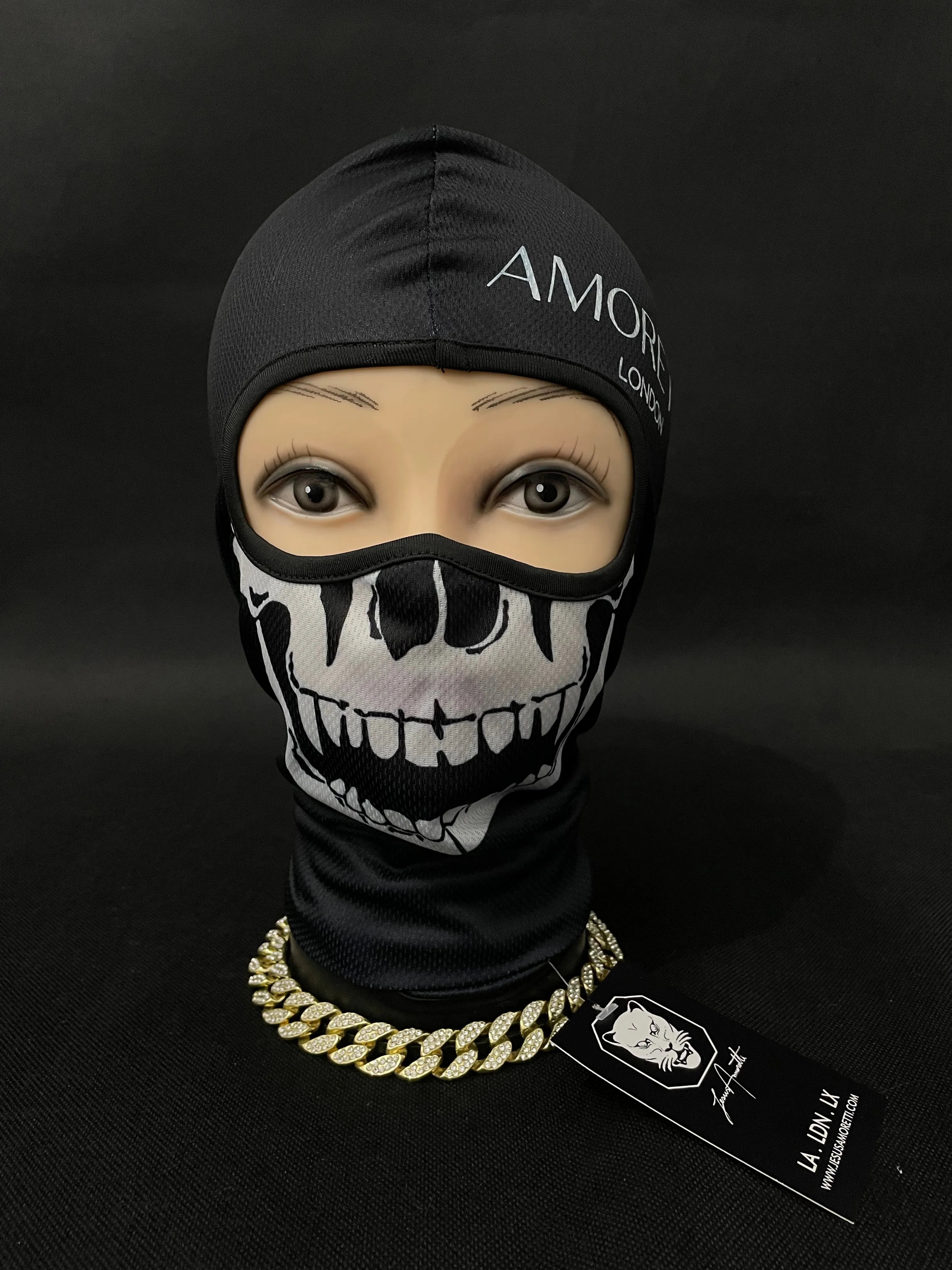 Balaclava Amoretti Skull Preta