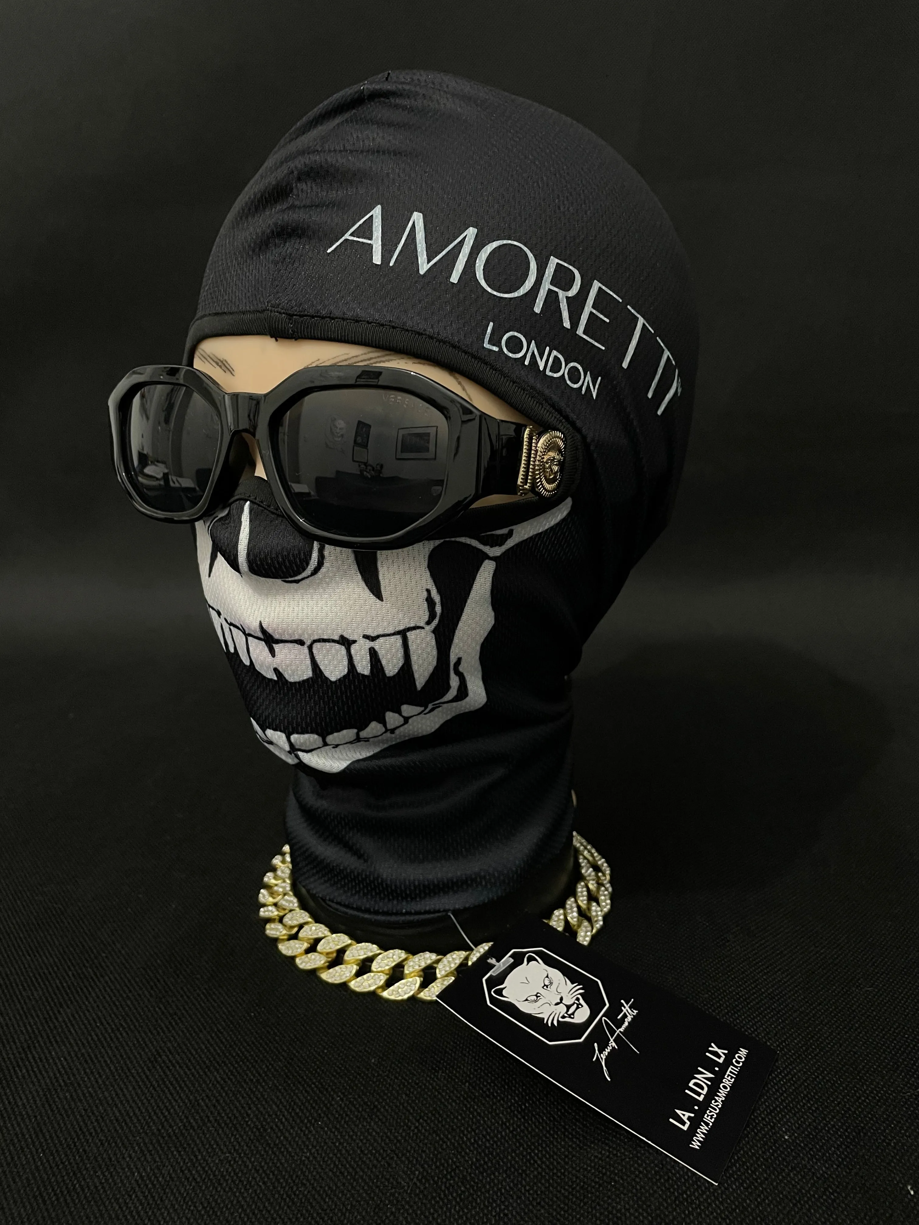 Balaclava Amoretti Skull Preta