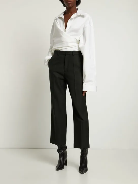 Balenciaga   Wool cropped pants 