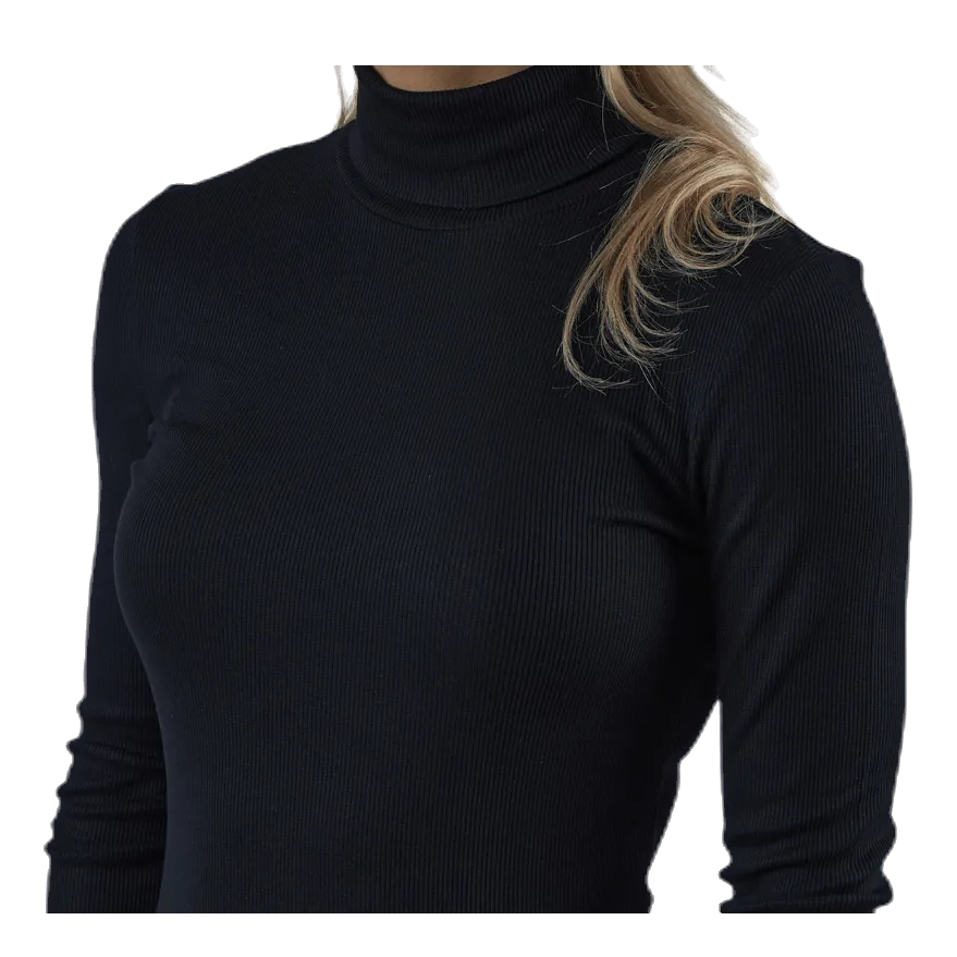 Birdie Ls Rollneck Bc Black