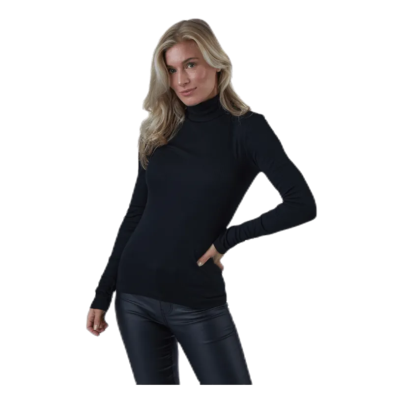Birdie Ls Rollneck Bc Black