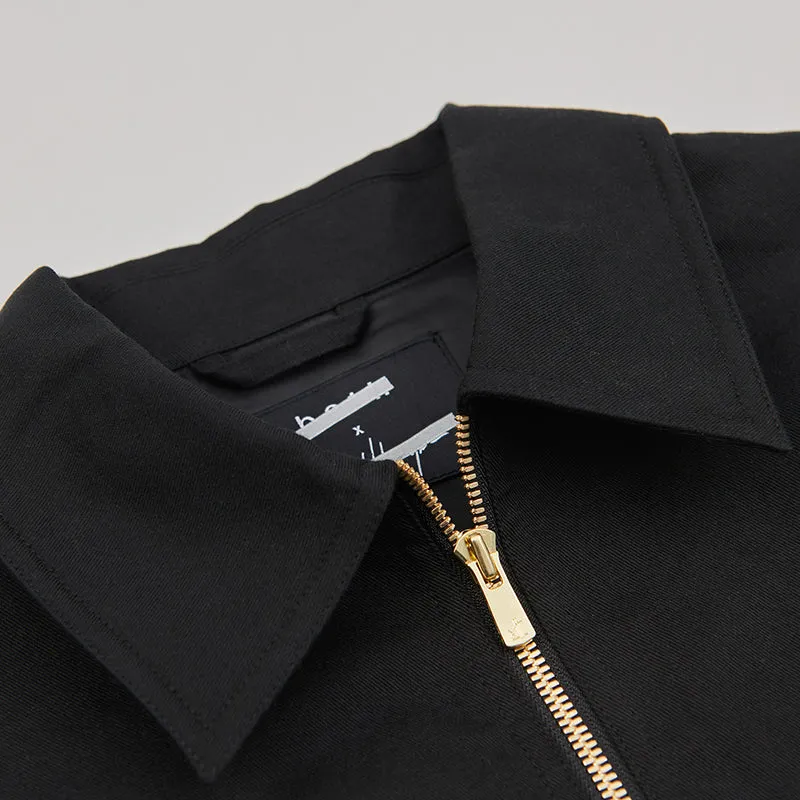 both X SECOND LAYER-LS BLOUSON-BLACK