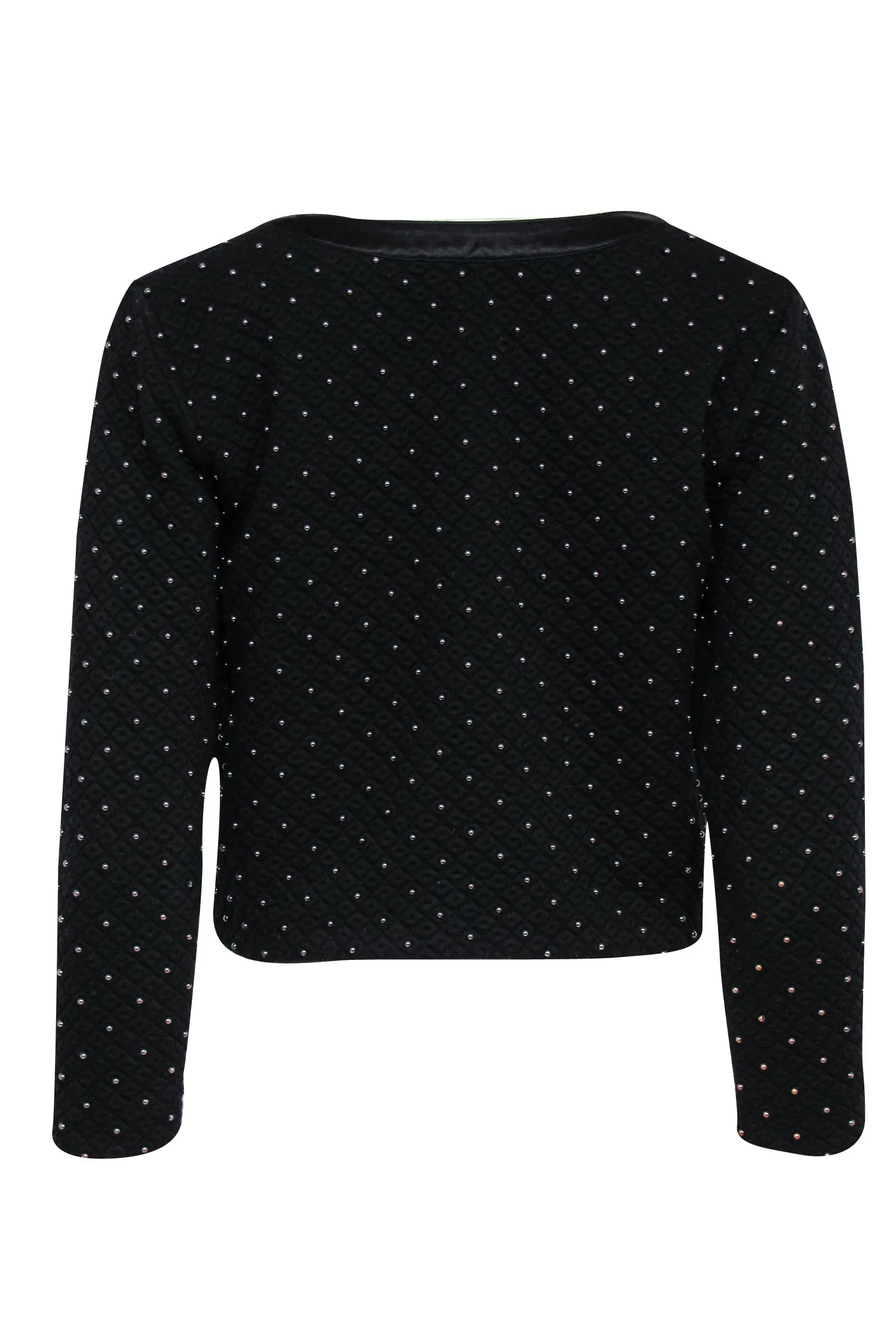 Club Monaco - Black & Silver Beaded Cropped Jacket Sz XS