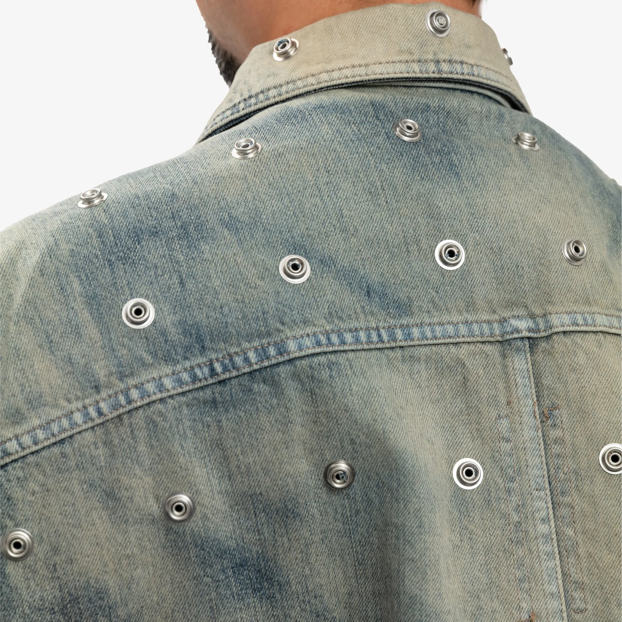 Cropped Sleeveless Jumbo Worker Jacket