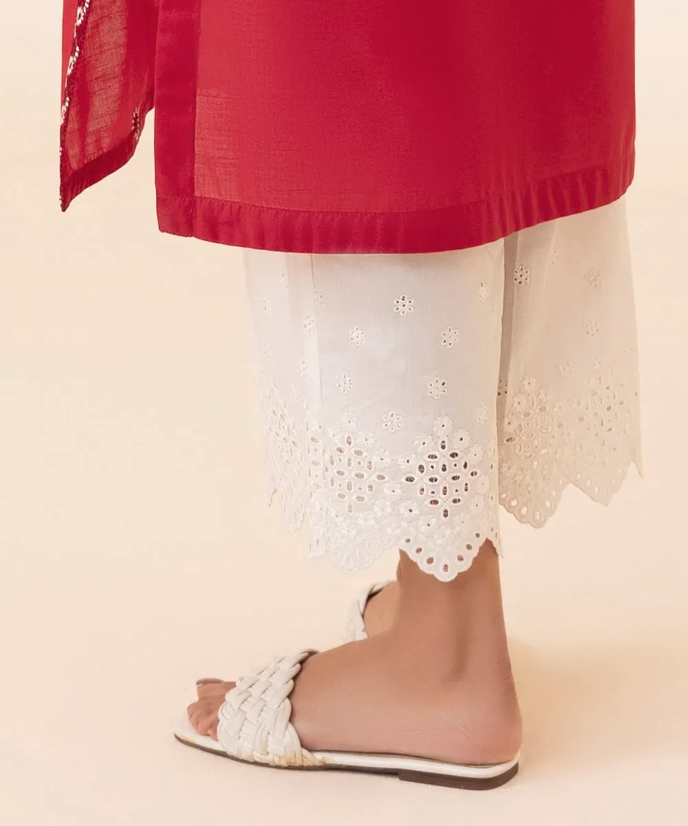 Embroidered Cambric Culottes