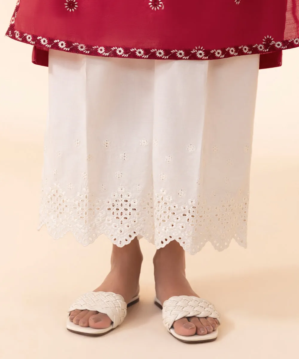 Embroidered Cambric Culottes