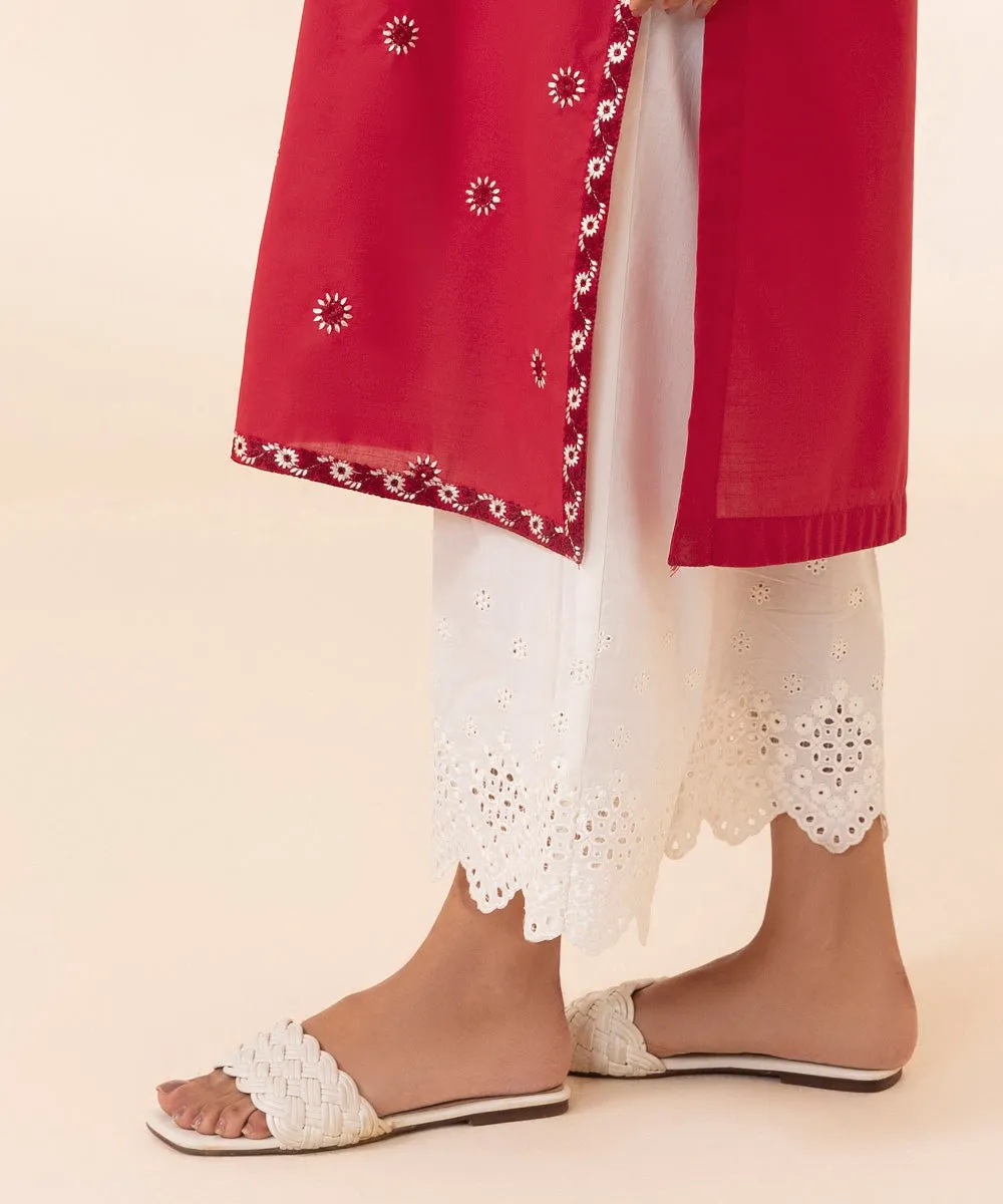 Embroidered Cambric Culottes