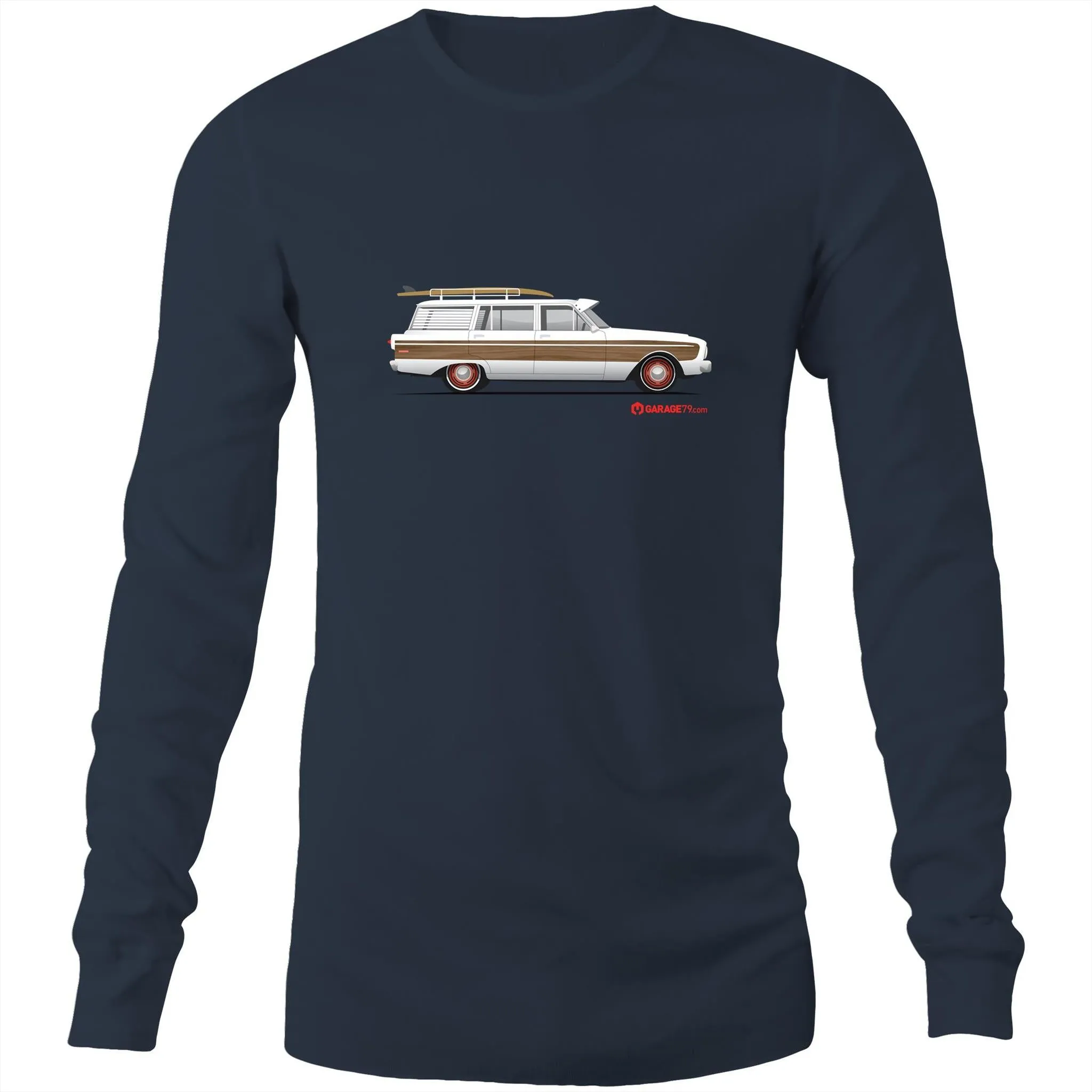Falcon Surfing Wagon Mens Long Sleeve T-Shirt