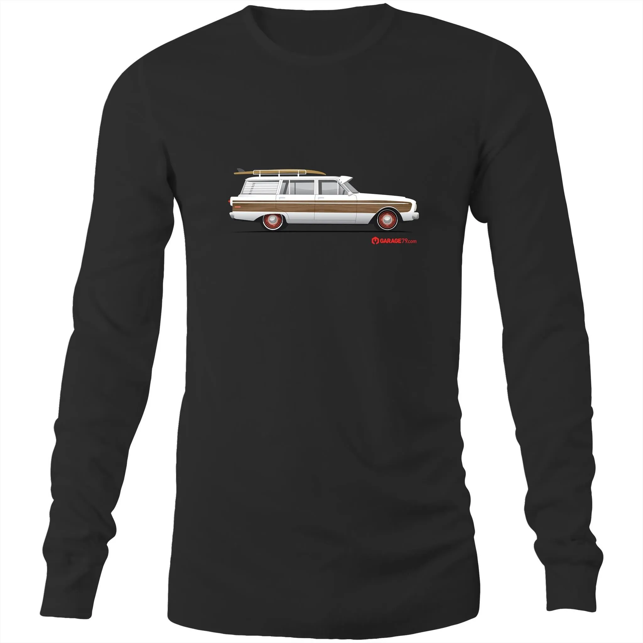 Falcon Surfing Wagon Mens Long Sleeve T-Shirt