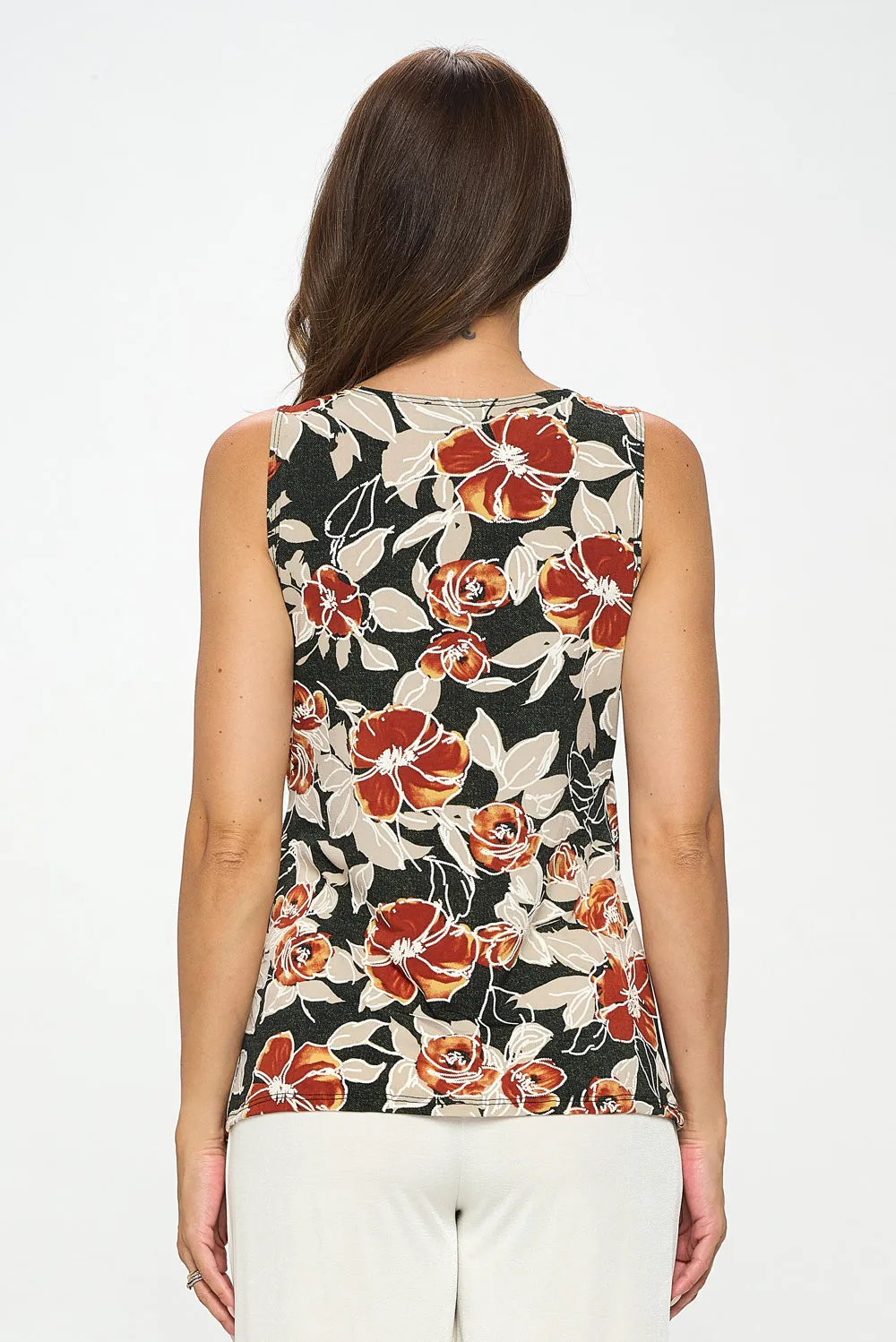 Fall Floral Crossover Tank-2065HT-TRP1-W409