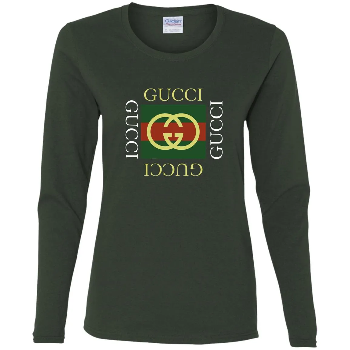 Gucci Logo Gift T-shirt Women Long Sleeve Shirt