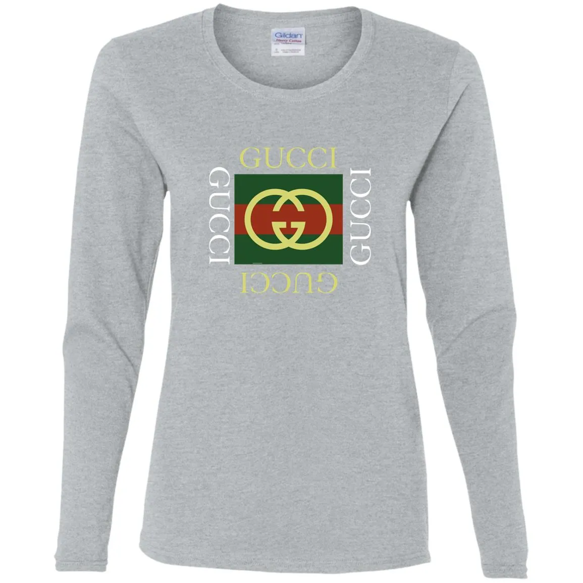 Gucci Logo Gift T-shirt Women Long Sleeve Shirt
