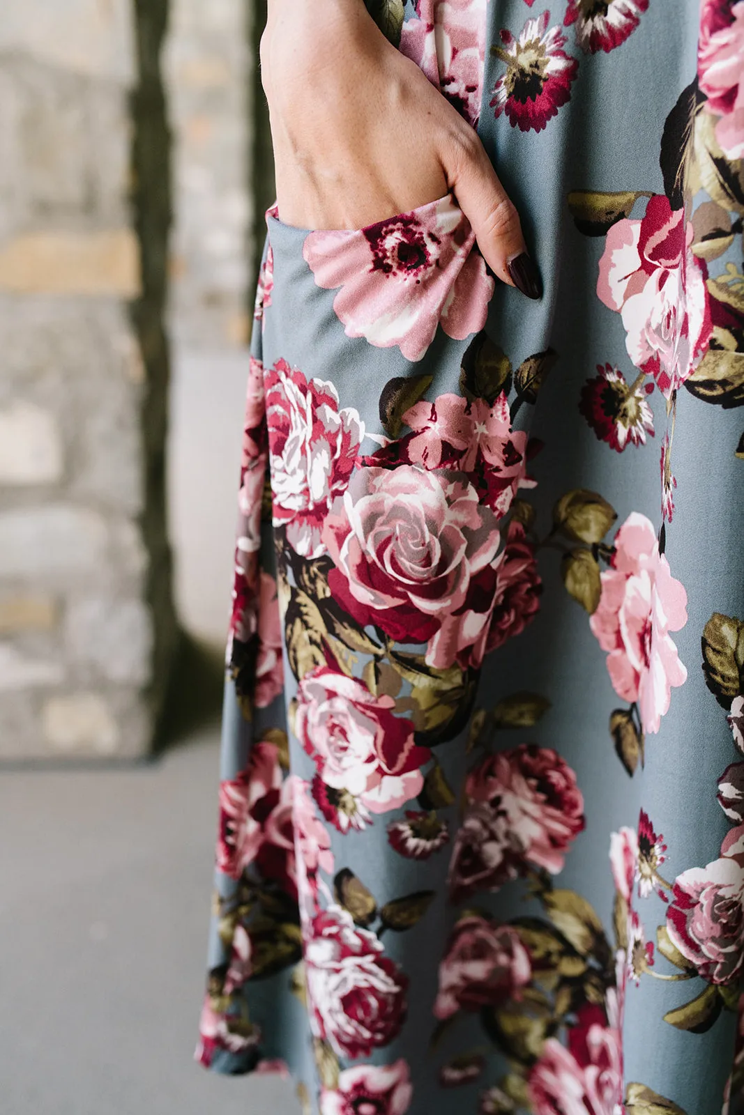Jessi Dress Stone Floral