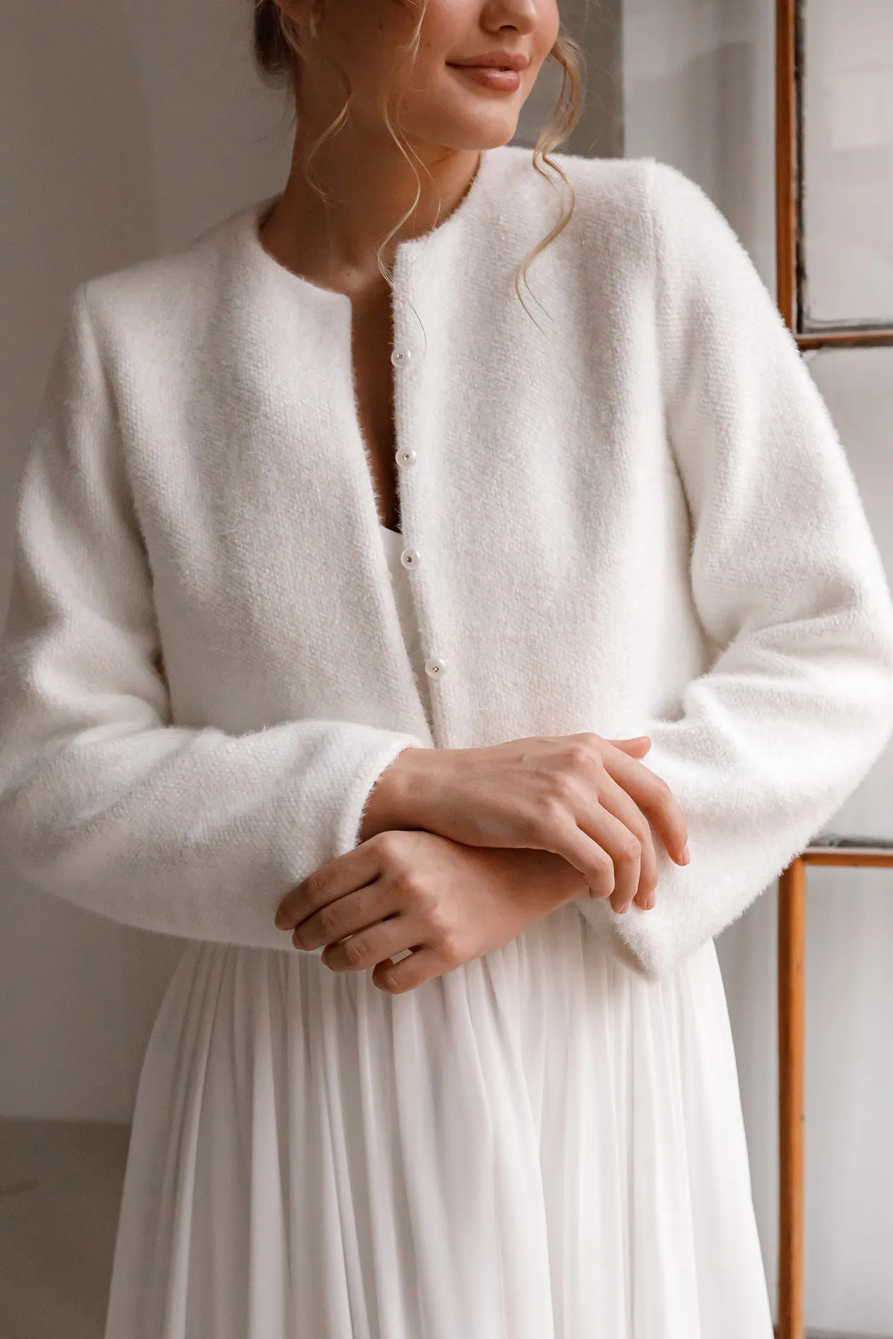 Light Ivory Jacket K - 068 | Ready-to-Ship