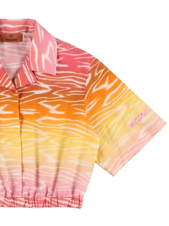 Missoni   Cotton poplin cropped shirt 