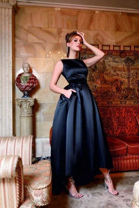Orvieto Black Evening Dress