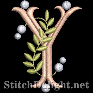 SDS0793 Leafy Font Y