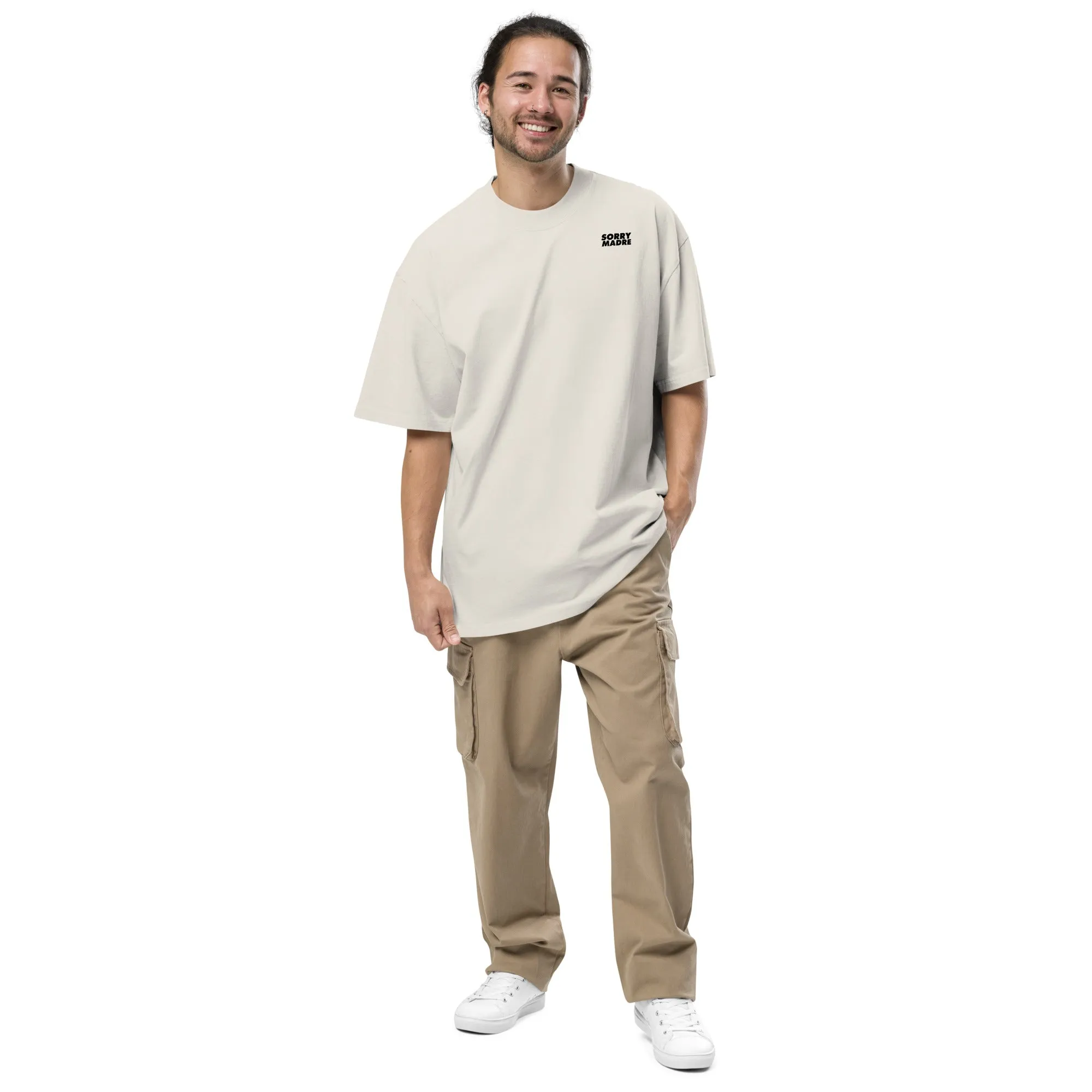 SorryMadre | Droppin' the Beat | Oversized faded t-shirt